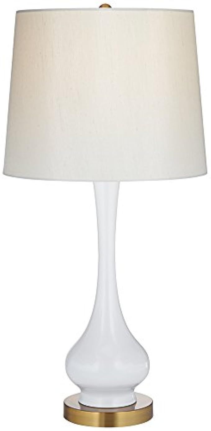 Lula White and Brass Gourd Table Lamp | Amazon (US)