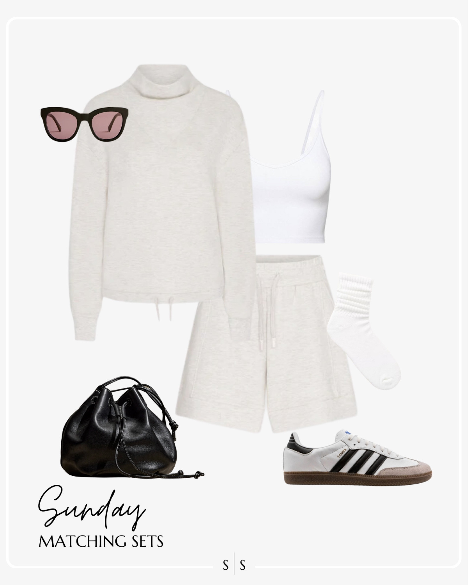 Style Guide of the Week | pullover, sweat shorts, black drawstring bucket bag, Adidas sneakers, sunglasses 

Trending styles, cargo pockets, wide leg jeans, chintzy florals, matching sets, crochet details, tailored suiting, outfit ideas, Spring outfits, Summer outfits, casual style, chic style, everyday outfit. See all details on thesarahstories.com ✨

#LTKFind #LTKstyletip