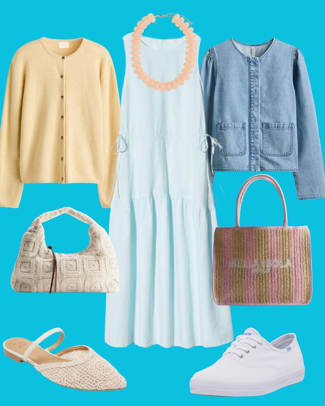 Easter styles
The linen blend dress comes in black and red also.
The pink bag doesn’t show up here but it does online 🤷🏼‍♀️