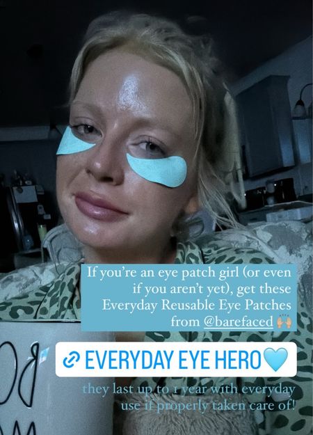Everyday reusable eye masks by Barefaced. If you are an eye patch/mask girl (or even if you aren’t yet), you need these. You can use them every single day. Affordable and cuts down cost! Would also make a great Mother’s Day giftt

#LTKbeauty #LTKfindsunder50 #LTKGiftGuide