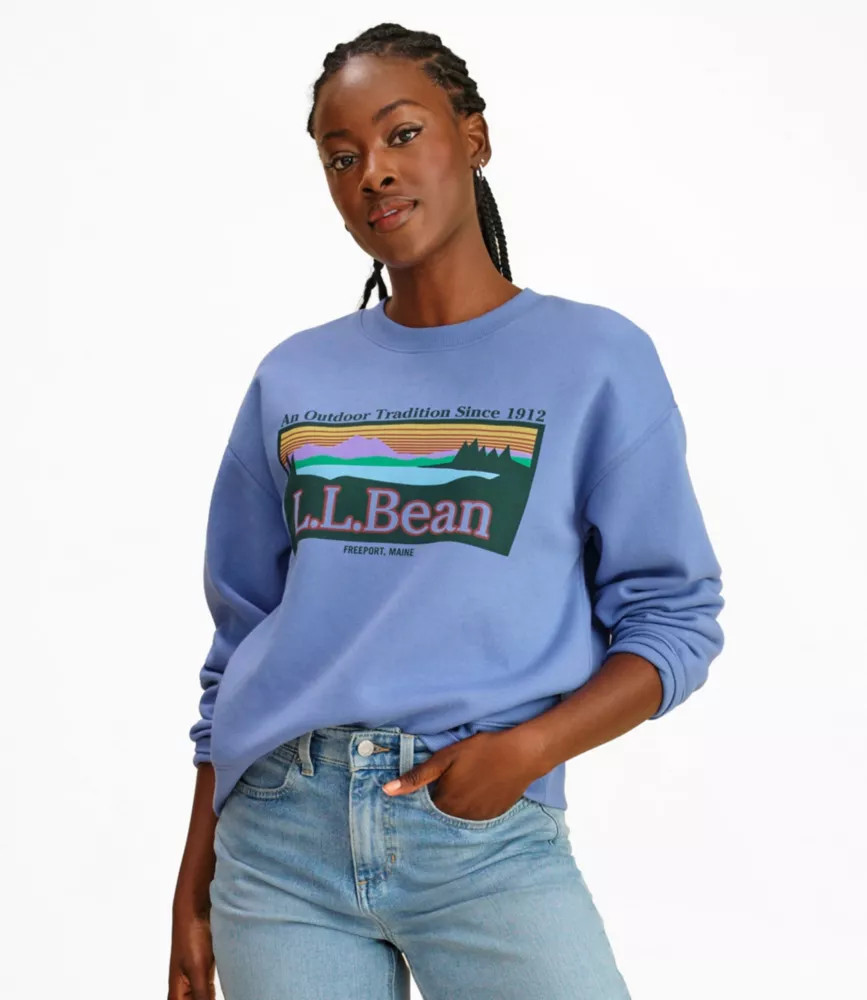 Women's Essential Sweatshirt, Crewneck Logo | L.L. Bean