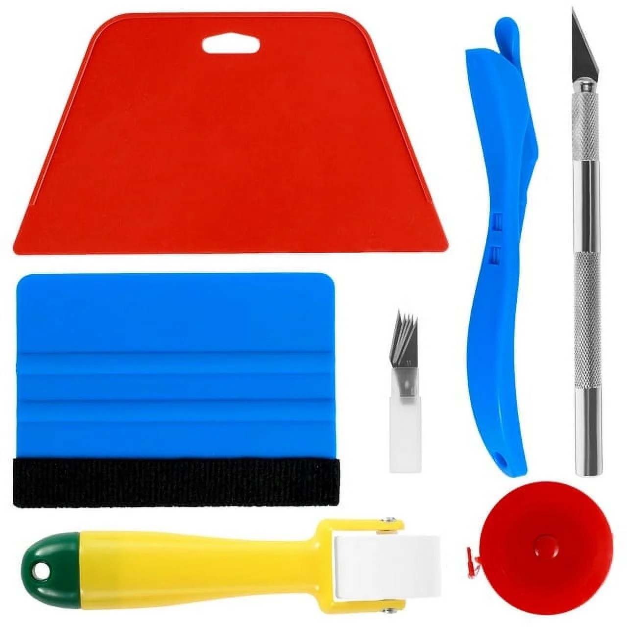 OKYMOTOR 11Pcs Wallpaper Smoothing Tool Kit Reusable Flexible Wall Paper Peal and Stick Tool with... | Walmart (US)