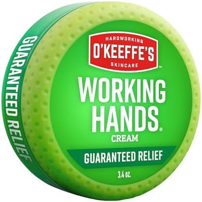 O'Keeffe's Working Hands Hand Cream for Extreme Dryness - 3.4 oz Jar (1 Pack) - Repairing Skincar... | Amazon (US)