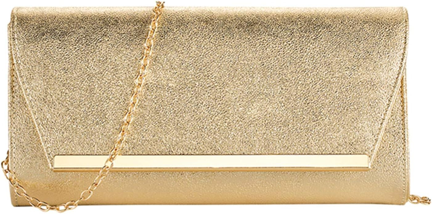 KamostarX Evening Bag for Women,gold clutch evening purses,handbags Crossbody Shoulder Wedding Br... | Amazon (US)