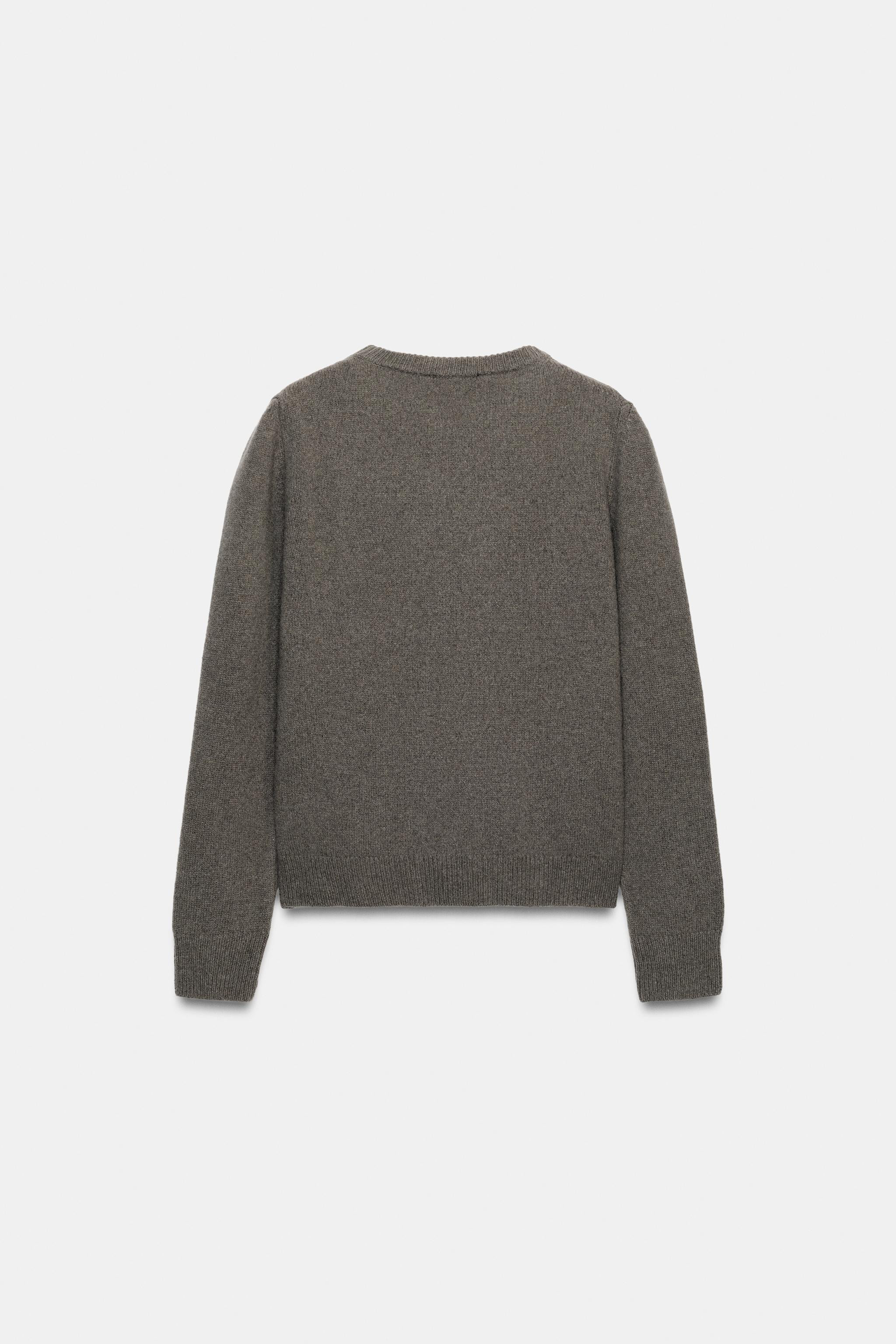PLAIN CASHMERE WOOL JUMPER | Zara FR
