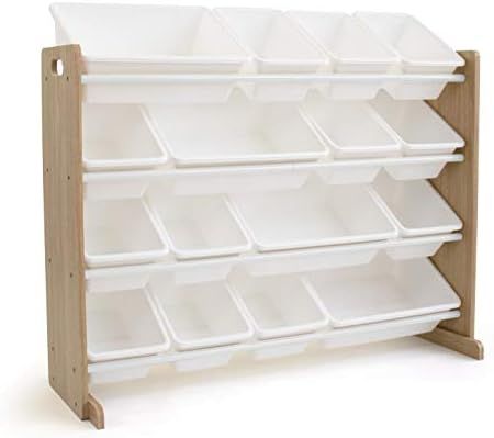 Humble Crew Extra-Large Toy Organizer, 16 Storage Bins, Universal, Natural/White | Amazon (US)