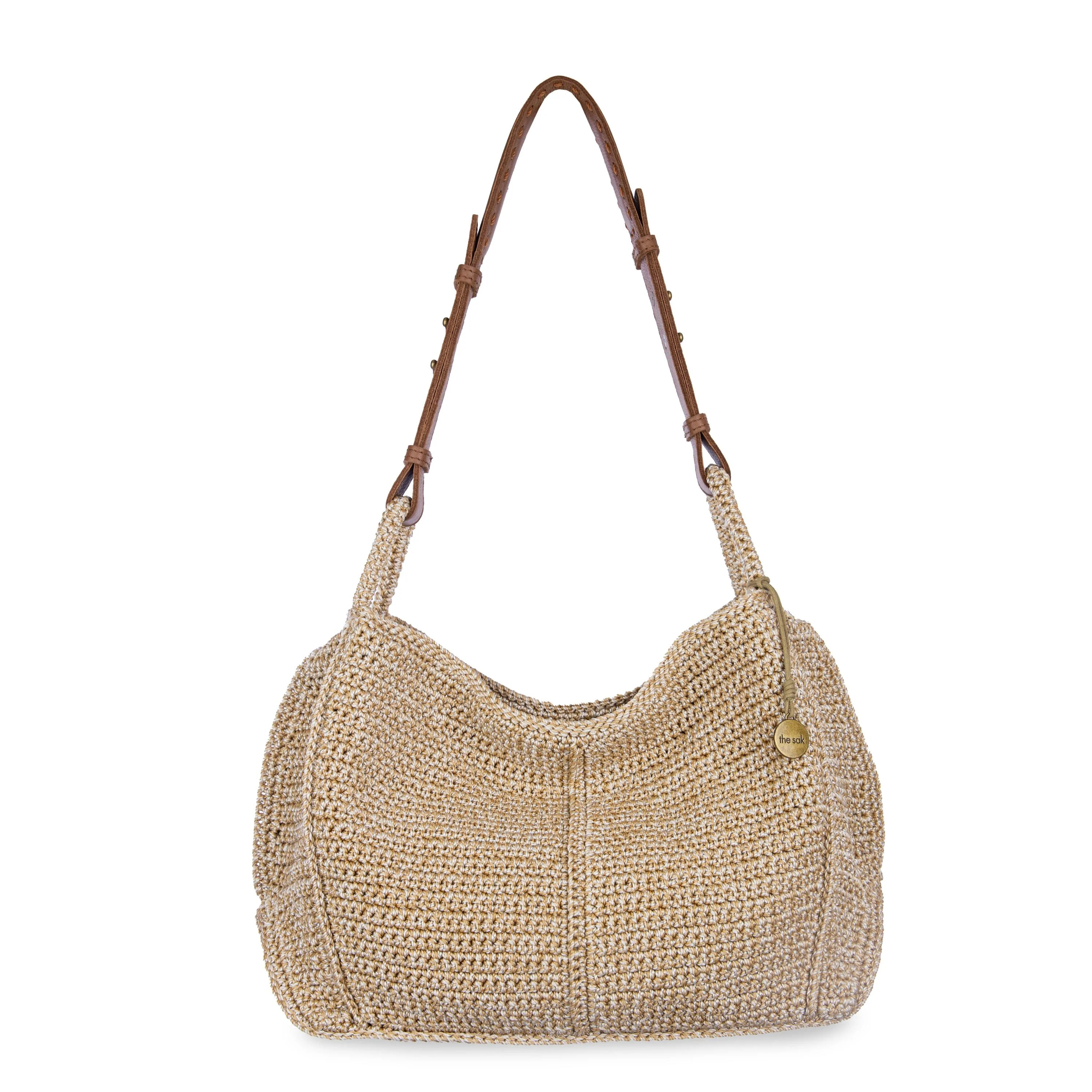 Los Feliz Hobo Bag in Bamboo Static Crochet | The Sak