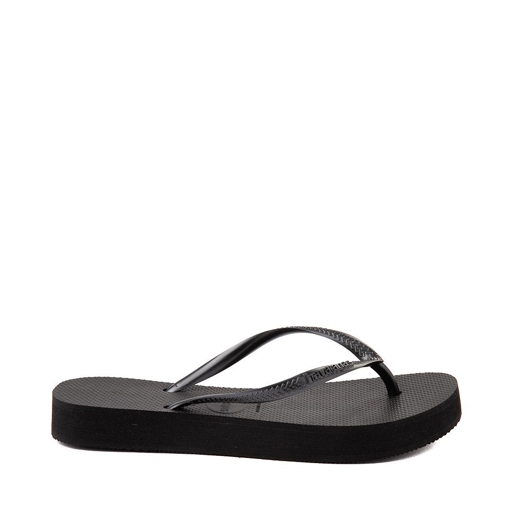 Womens Havaianas Slim Flatform Sandal - Black | Journeys