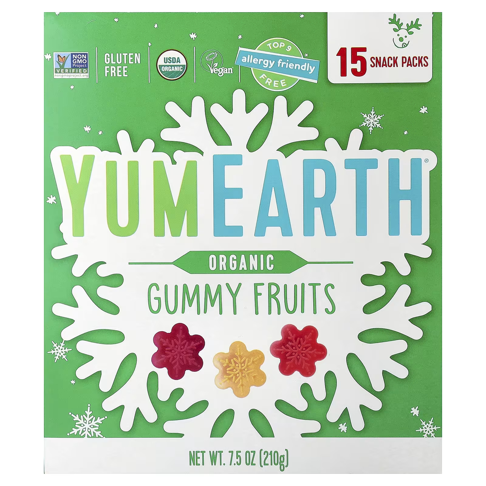 Organic Gummy Fruits, 15 Snack Packs, 0.5 oz (14 g) Each | iHerb
