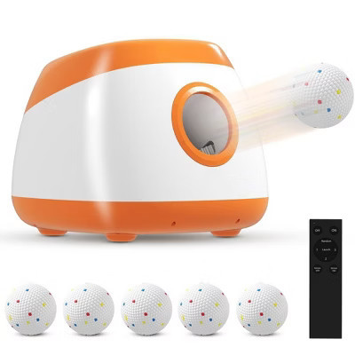 Dexmalle 26-79 FT Distance Automatic Dog Ball Launcher,Orange Pet Toy | Target