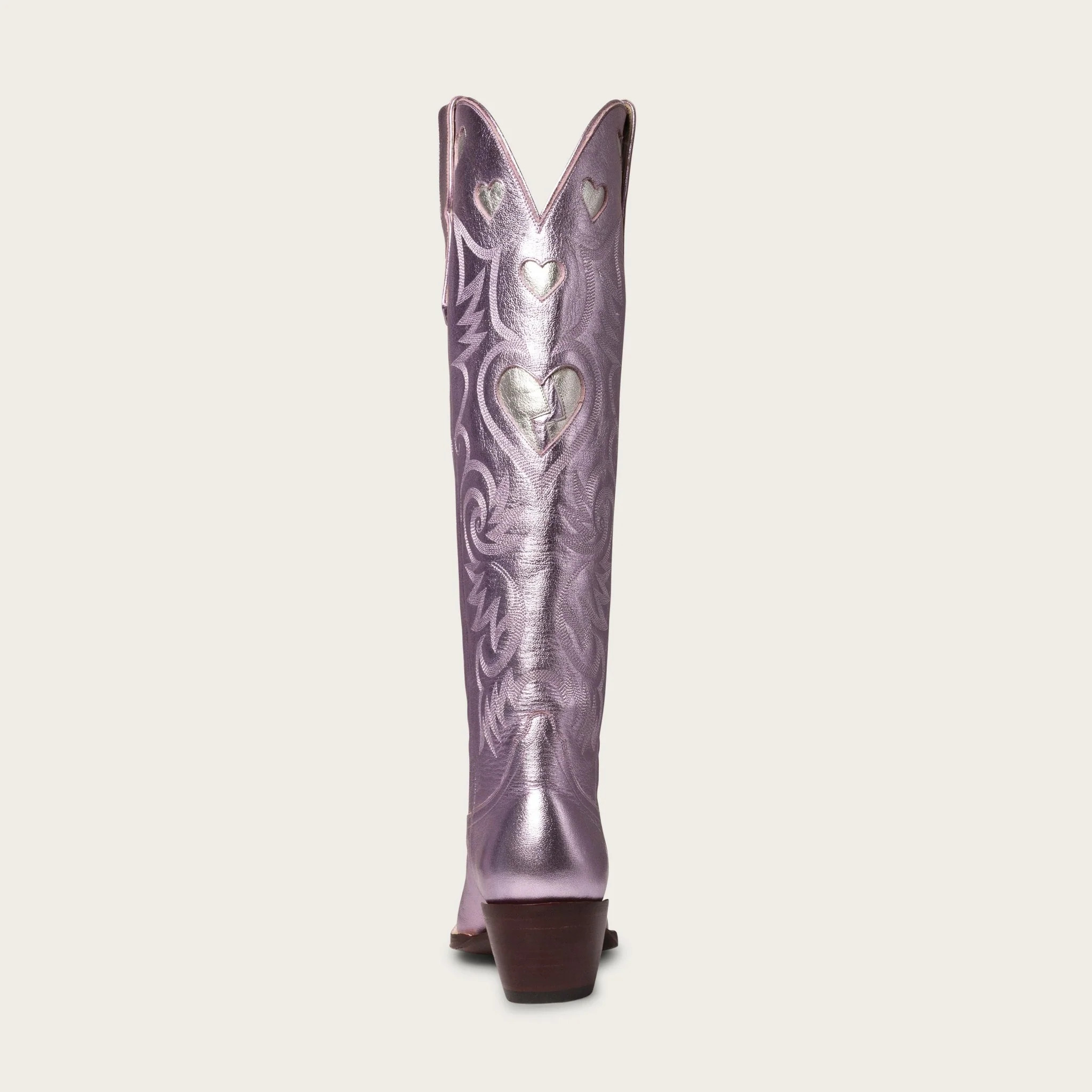 The Heartbreaker Boot Pink Metallic and Silver | CITY Boots
