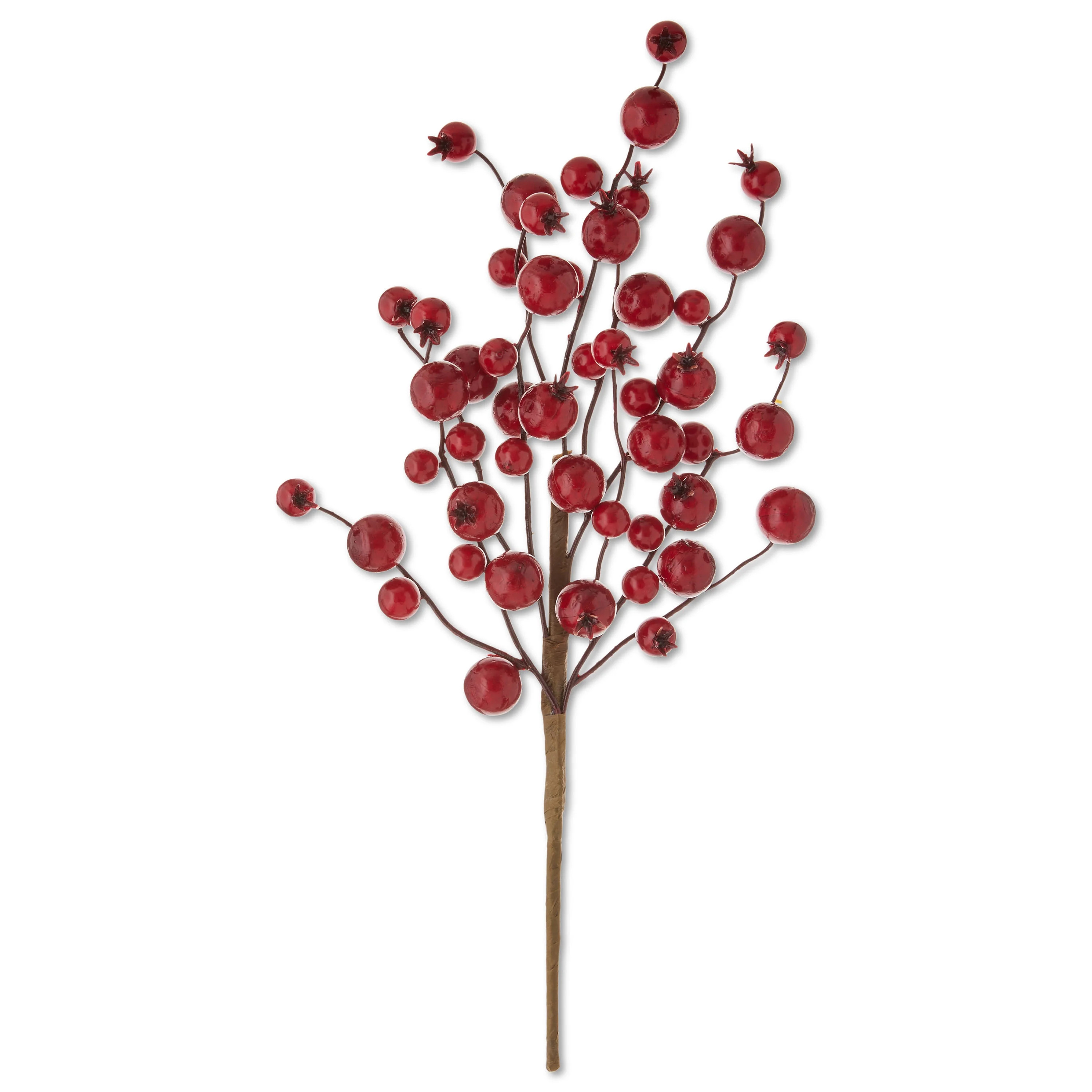 Red Foam Berries Decorative Christmas Pick, 16 in, by Holiday Time | Walmart (US)