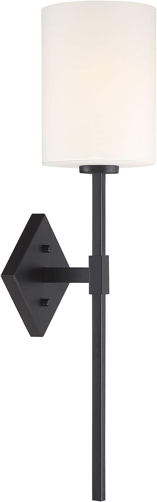 Savoy House 9-0902-1-89 Destin 1-Light Black Wall Sconce (6" W x 25"H) | Amazon (US)