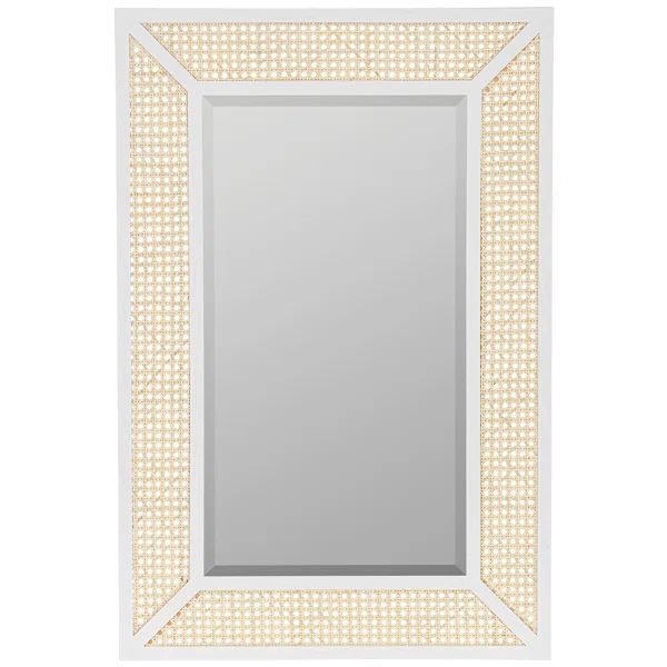 Gemi Rectangle Cane Wall Mirror | Wayfair North America
