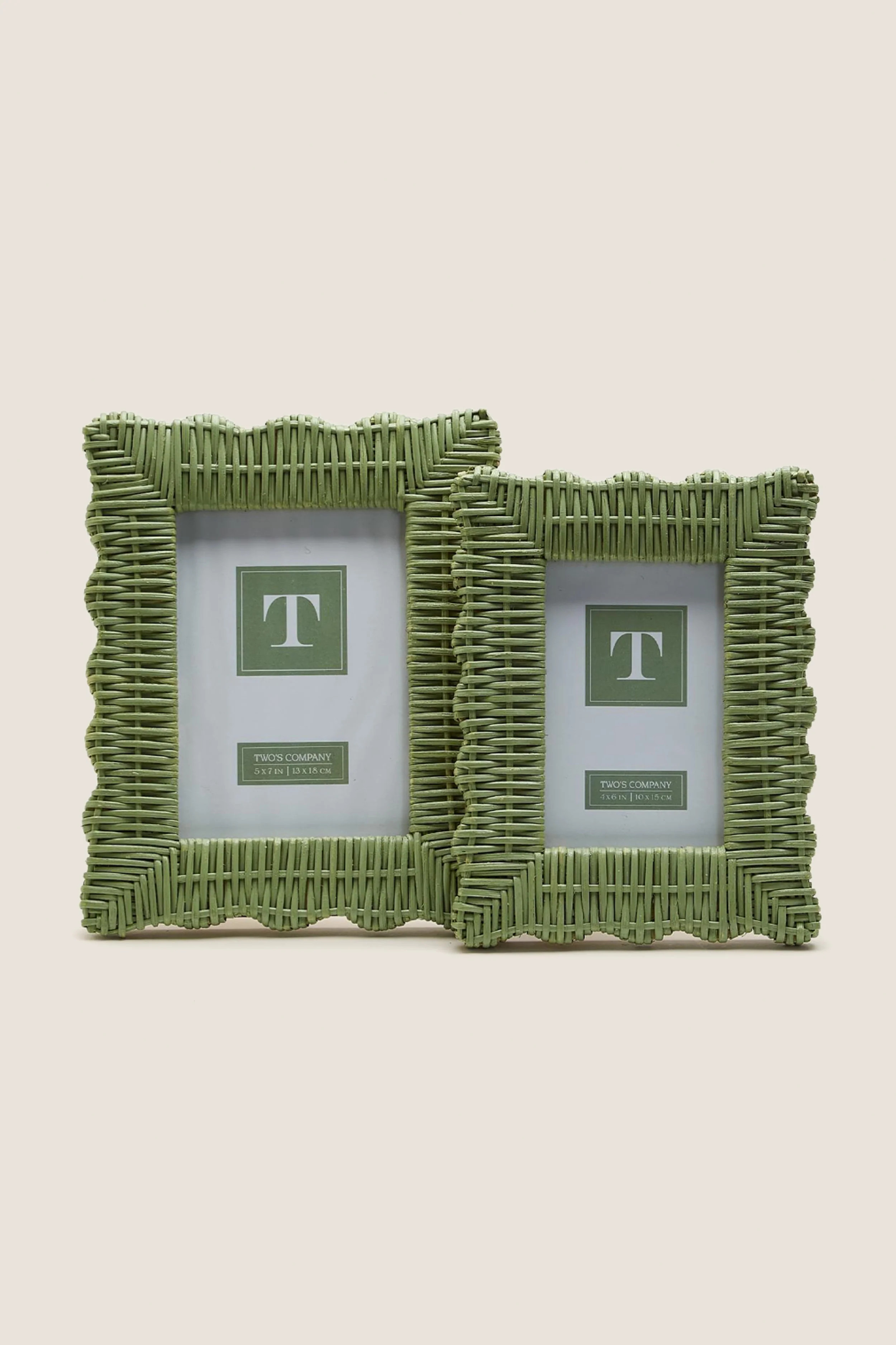 4x6 Green Wicker Weave Photo Frame | Tuckernuck (US)