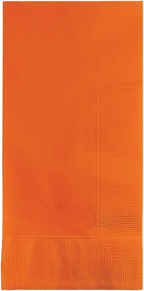Creative Converting Touch of Color 2-Ply 50 Count Paper Dinner Napkins, Sun-Kissed Orange (67191B... | Amazon (US)