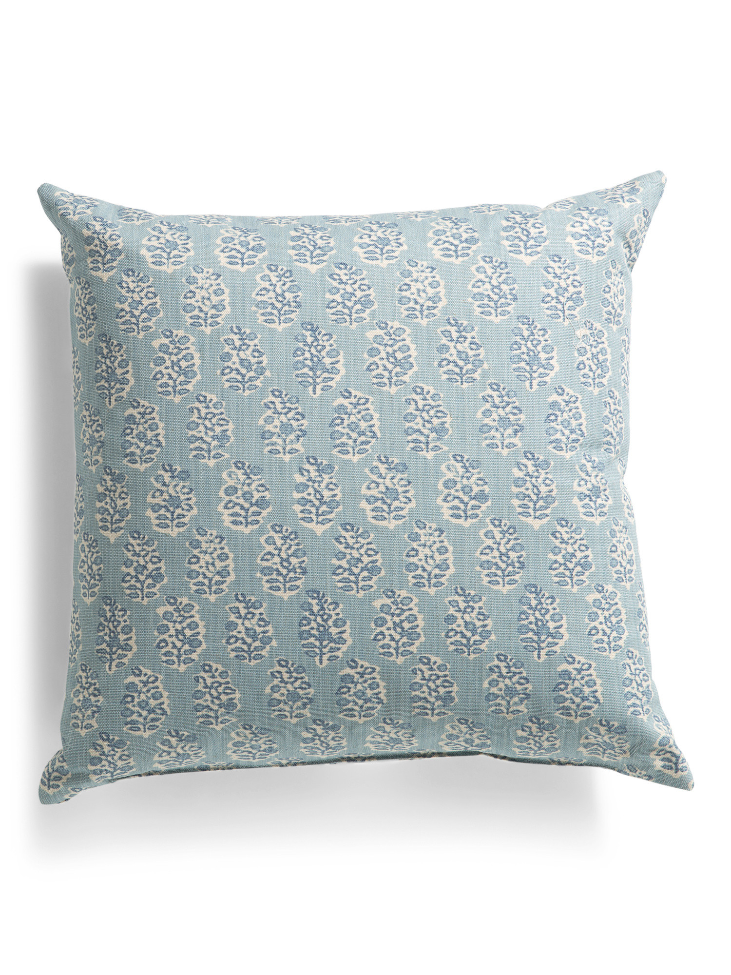 Made In Usa 22x22 Linen Blend Floral 2 Sided Print Pillow | TJ Maxx