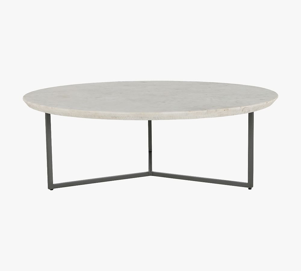Ceila Round Marble Coffee Table | Pottery Barn (US)