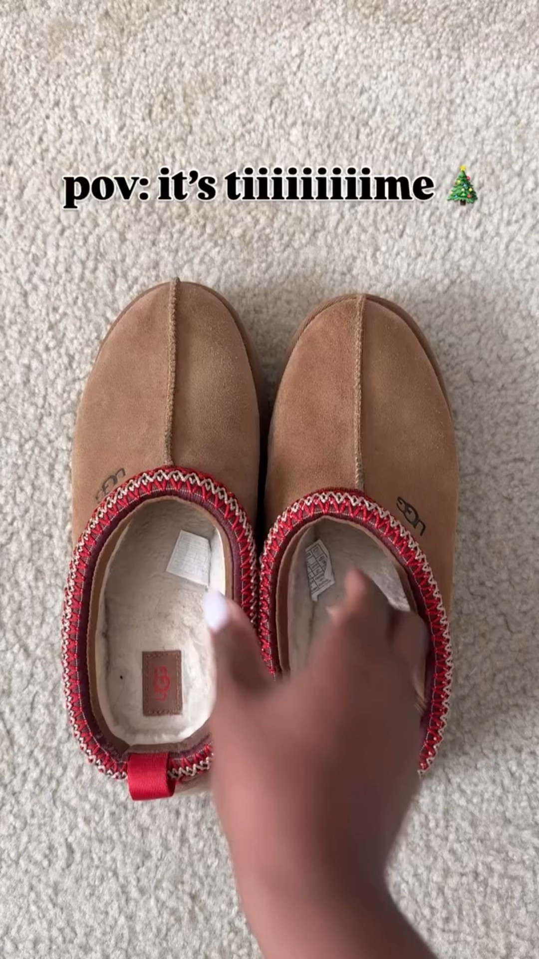 When the Christmas decor comes out, it’s time to switch from the fall UGGs to the cozy fuzzy UGGs 🥰🎄 @ugg #uggseason #uggs #christmas2025 #christmas #christmasdecor #christmastime #cozyvibes #uggtazz