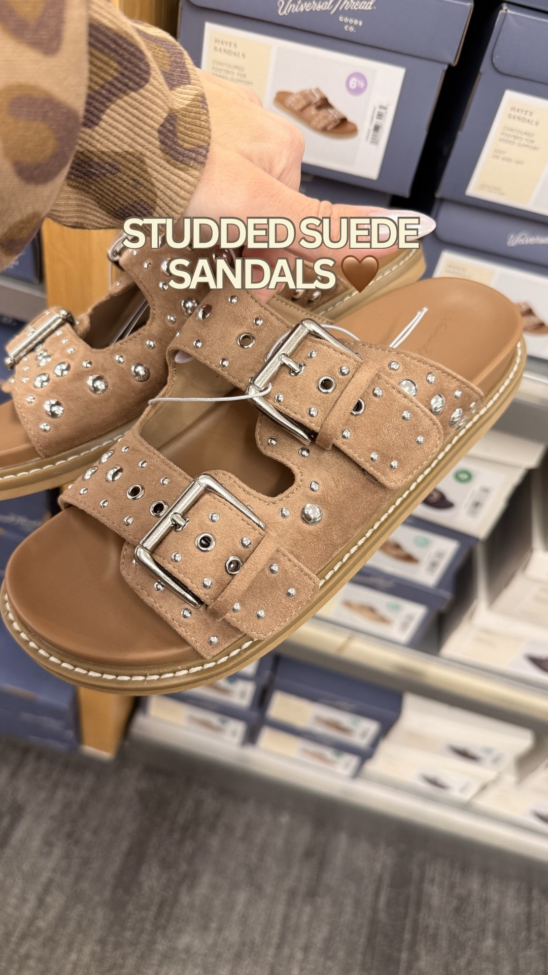 Studded suede sandals that instantly add a little western edge to any spring outfit 🤎

Perfect with dresses, denim, cutoffs, or styled for country concerts & rodeo nights.

@Target 

#LTKSeasonal #LTKOver40 #LTKU