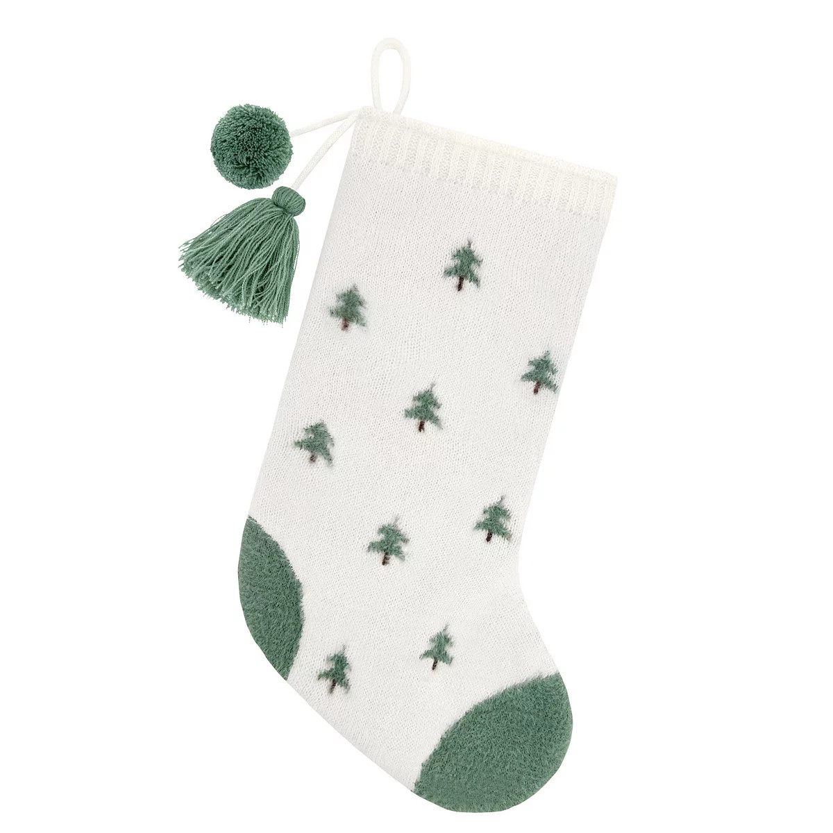 St. Nicholas Square® Knit Intarsia Tree Stocking | Kohl's