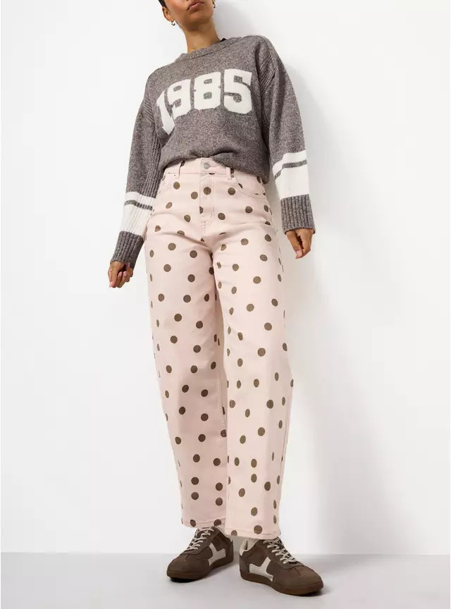 Buy Pink Polka Dot Jeans 12 | Co-ords | Tu | Tu Clothing