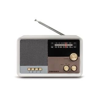 Crosley Tribute Radio in White Sand-CR3036D-WS - The Home Depot | The Home Depot