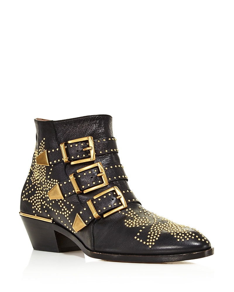 Chloe Women's Susanna Pointed-Toe Studded Booties | Bloomingdale's (US)