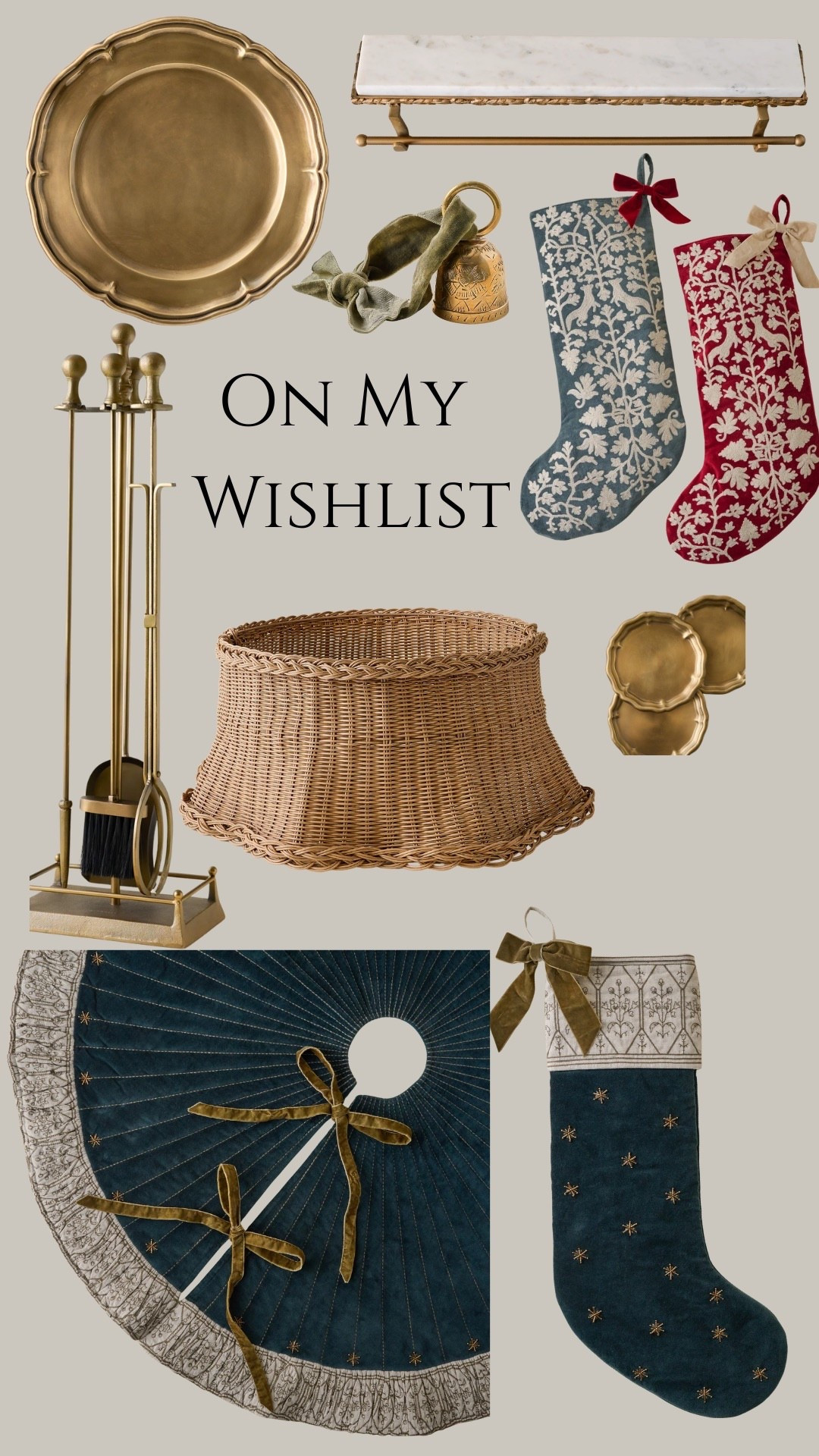 In love with every piece!  I have the marble stocking holder from
Last year and will use it again!  Just purchased these chargers for the upcoming holidays!

#LTKHome #LTKSeasonal #LTKFindsUnder50