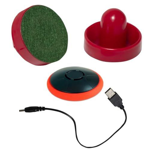 Air Hockey Pucks and Paddles - Rechargeable Floating Air Hockey Pucks for Any Flat Surface, Include a Charging Cable and Electronic Rechargeable Air Hockey Pucks, 2 Air Hocky Strikers | Amazon (US)