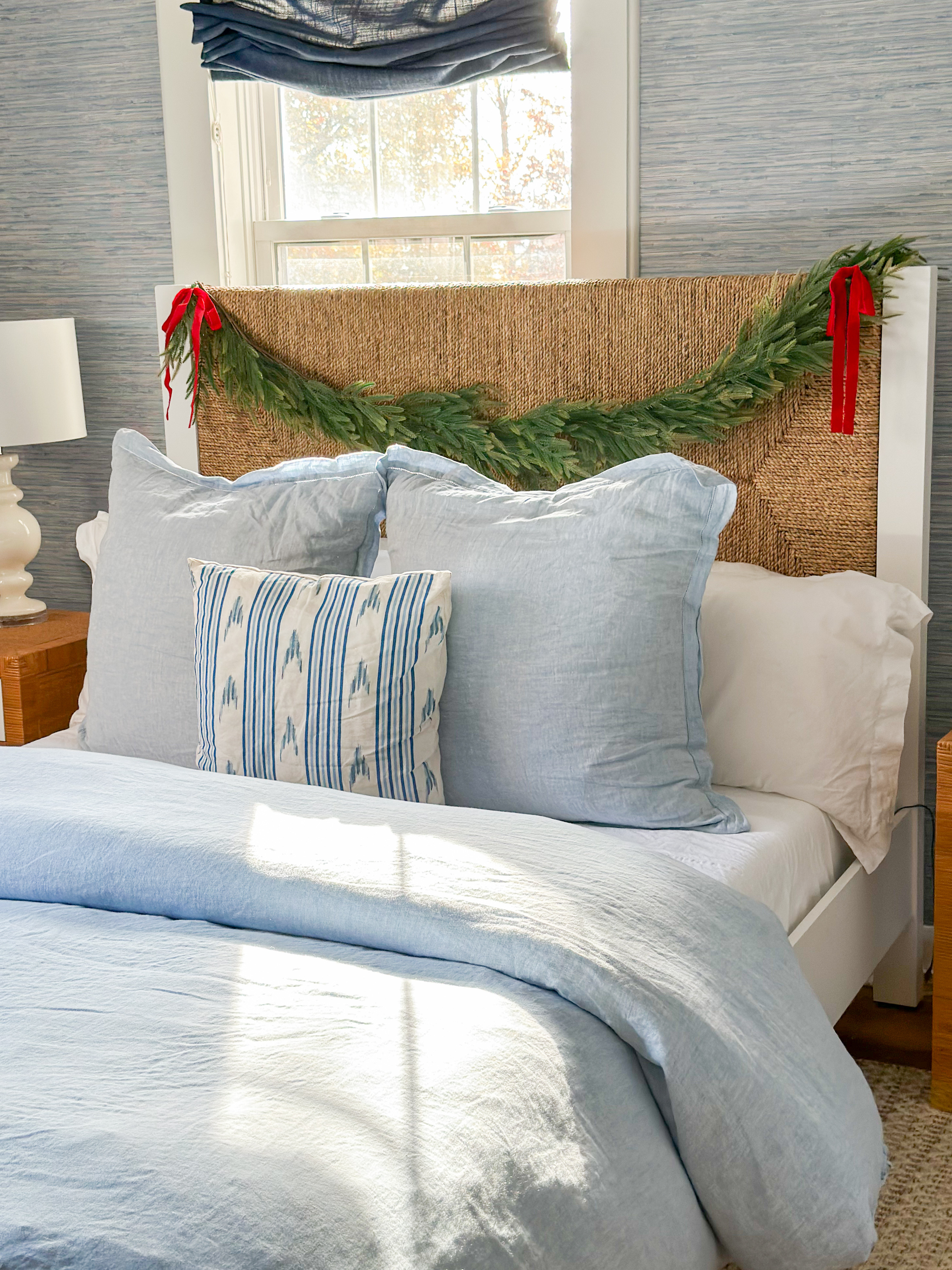 A touch of holiday charm in this coastal calm bedroom! This garland is only $35!

target garland holiday coastal bedroom coastal decor serena and lily rattan bed 

 #LTKHoliday #LTKHome