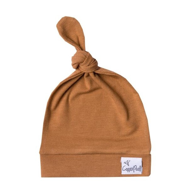 Copper Pearl Adjustable Top Knot Hat Camel | Indigo (CA)