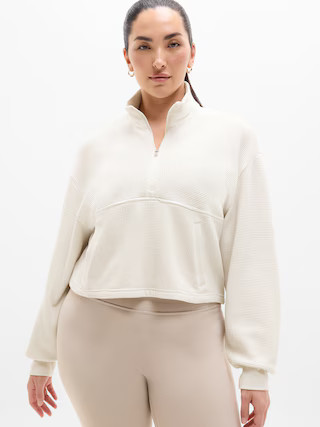 Tranquil Waffle 1/2 Zip Sweatshirt | Athleta