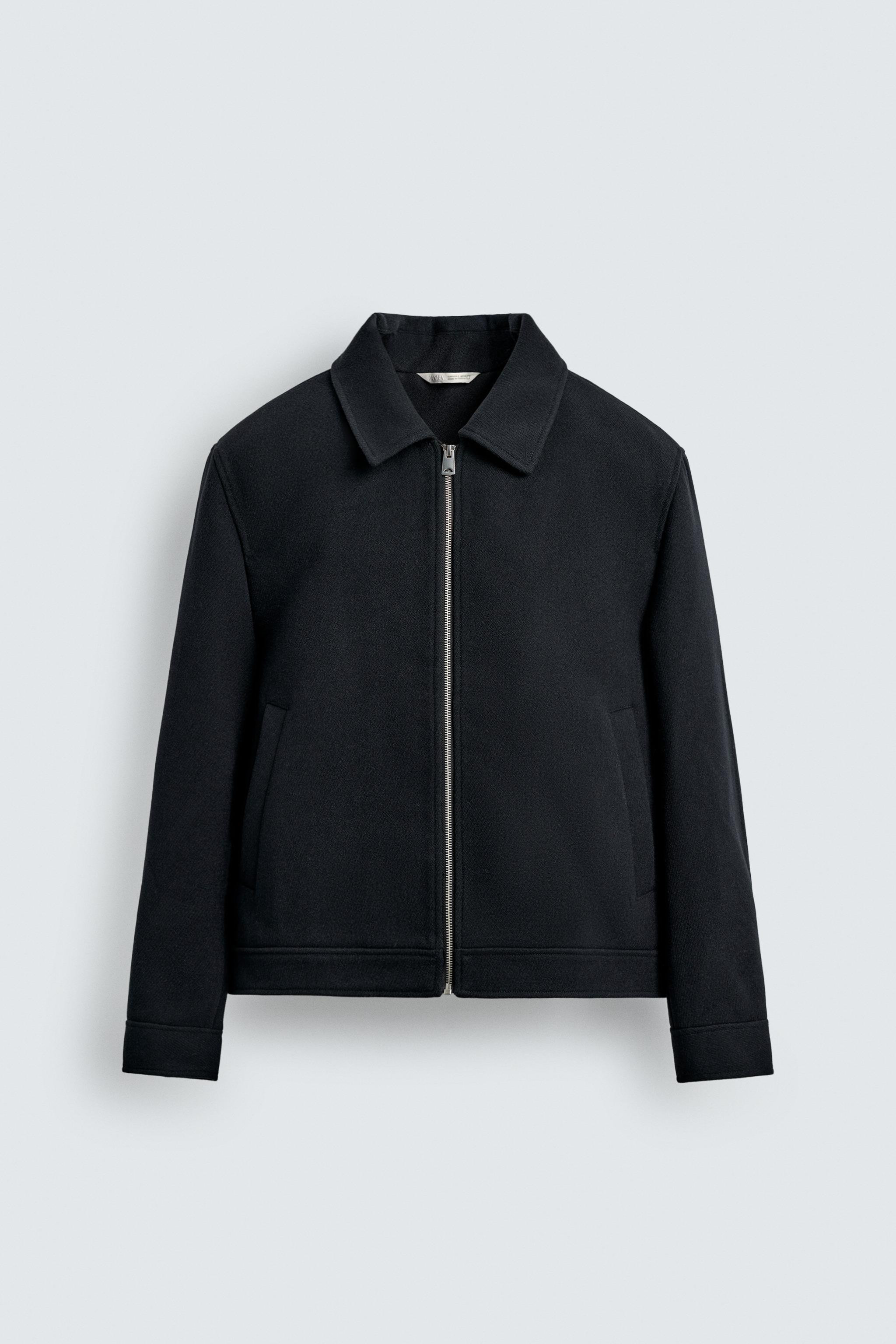 ZIP-UP WOOL EFFECT JACKET | Zara US