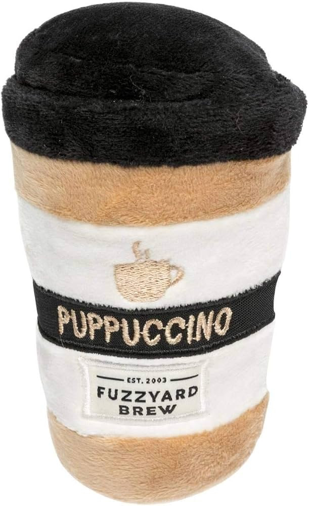 Fuzzyard Foodie Dog Toys for Playtime, Squeaky Plush for All Breed Sizes (Puppuccino) | Amazon (US)
