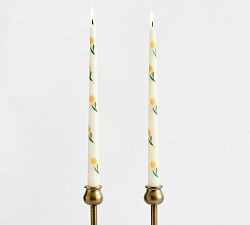 Pattern Taper Candles - Set of 2 | Pottery Barn (US)