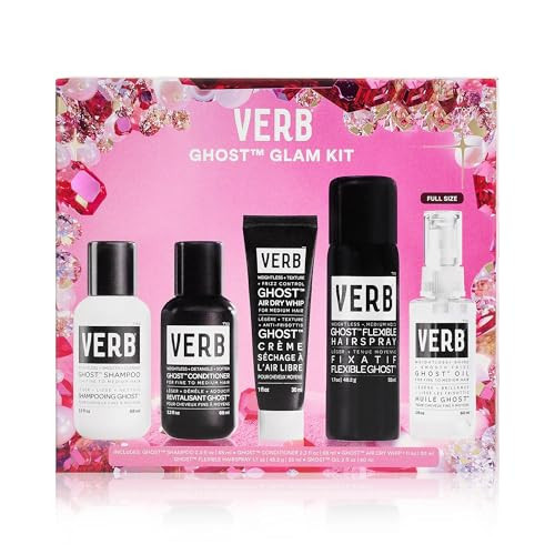 VERB GHOST™ GLAM KIT, 5-Star, 5-piece kit for weightless shine + frizz control | Amazon (US)