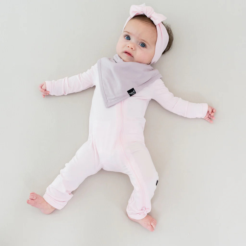 Zippered Romper in Sakura | Kyte BABY