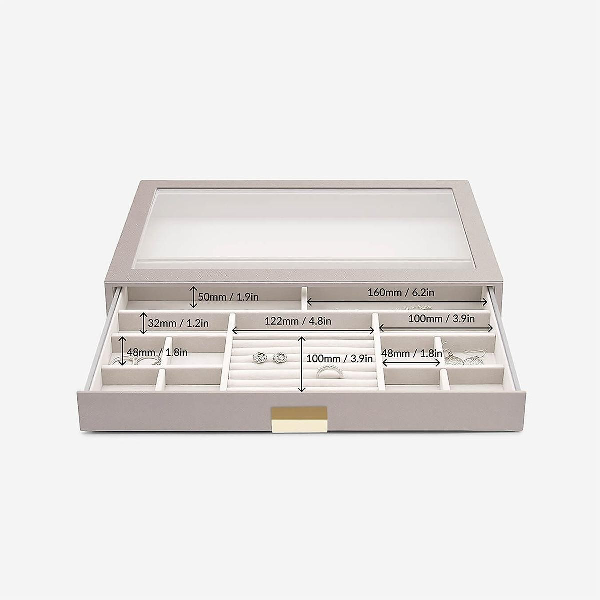 Stackers Taupe Supersize Jewelry Box Collection | The Container Store
