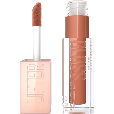 Maybelline Lifter Gloss Plumping Lip Gloss with Hyaluronic Acid - Toffee - 0.18 fl oz | Target