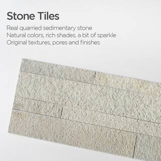 Tic Tac Tiles 12-Sheets Beige 24 in. x 6 in. Peel, Stick Self-Adhesive Decorative 3D Stone Tile B... | The Home Depot