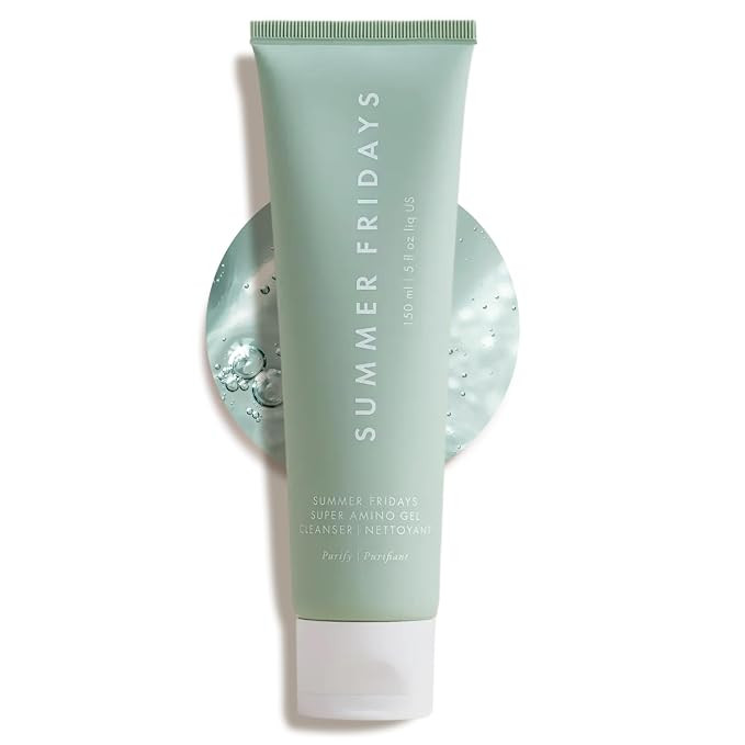 Summer Fridays Super Amino Gel Facial Cleanser - Gentle, pH-Balanced Face Wash + Makeup Remover -... | Amazon (US)
