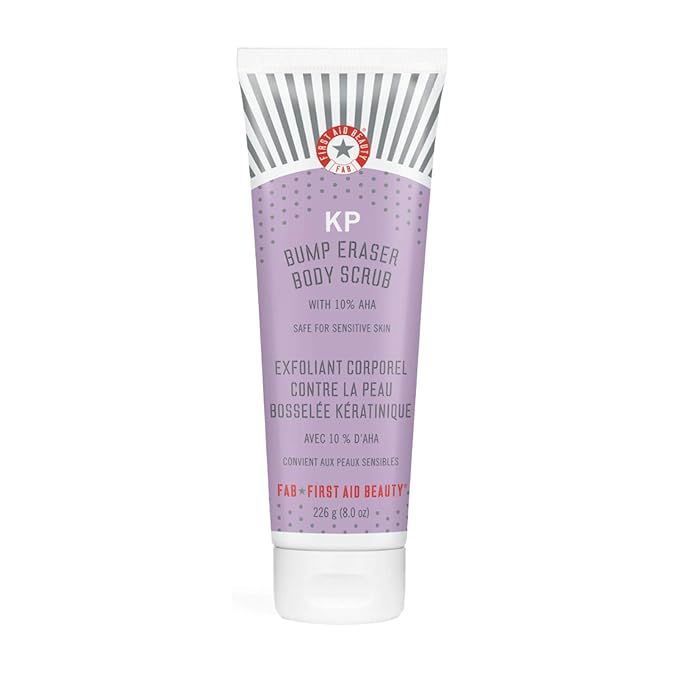 First Aid Beauty KP Bump Eraser Body Scrub with 10% AHA: Vegan Body Scrub to Decongestant Pores a... | Amazon (US)