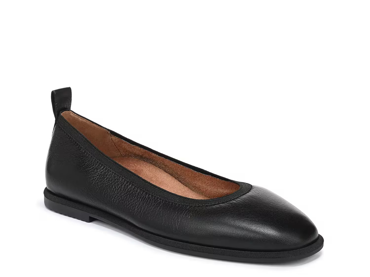 Vionic Caroll Ballet Flat | Women's | Black Leather | Size 8.5 | Flats | DSW