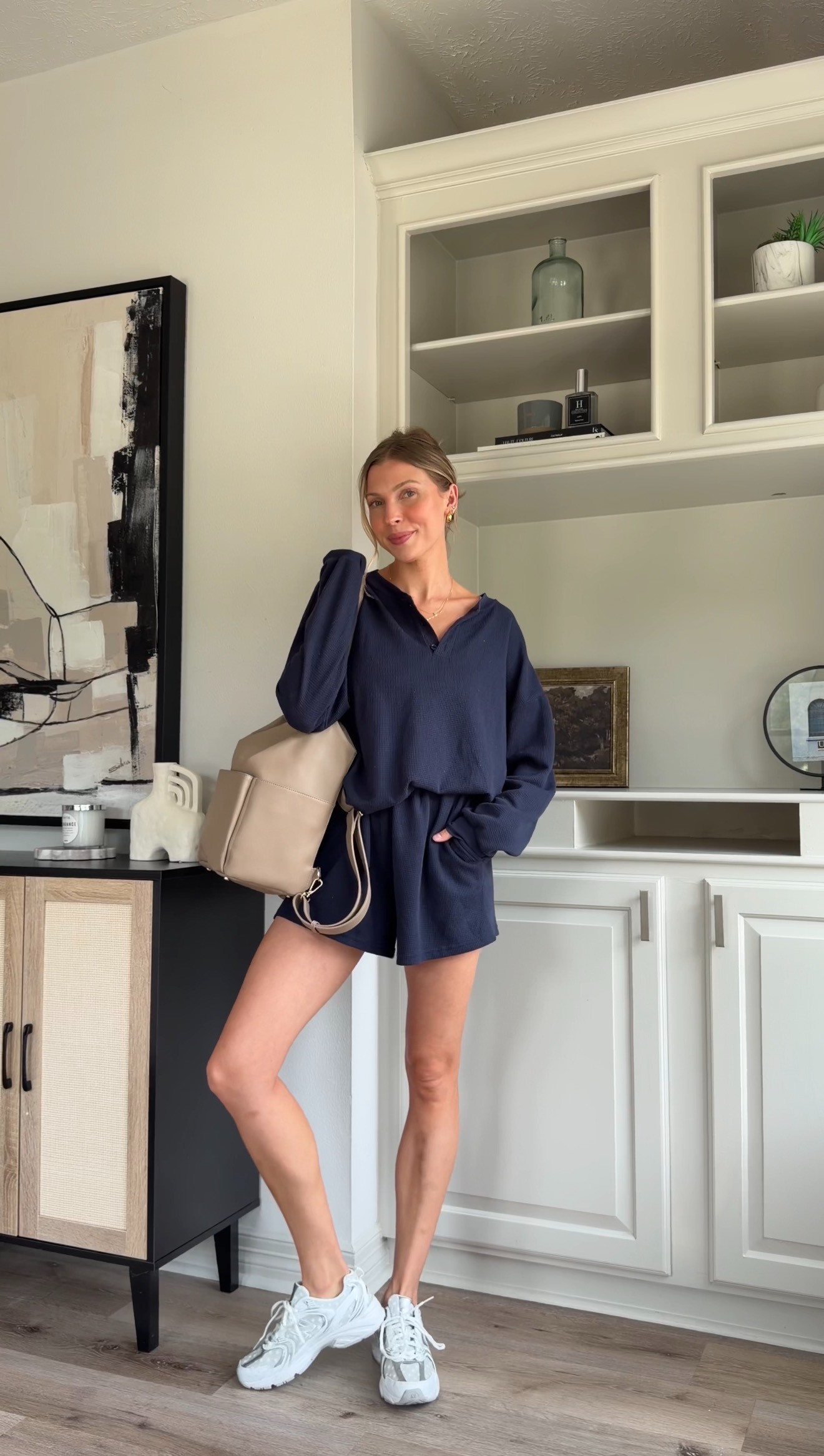 Comfy cute navy lounge set! Wearing small 

 
