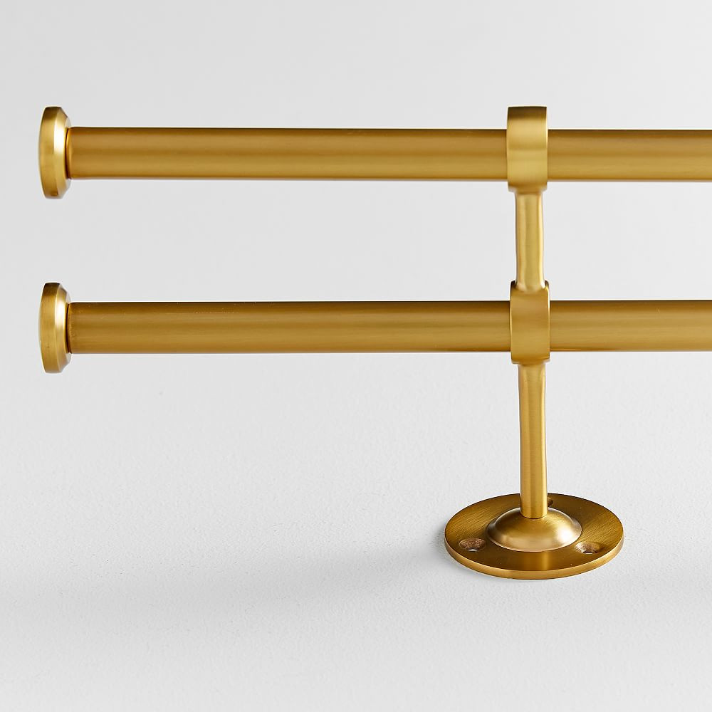 Classic Steel Curtain Double Rods | Pottery Barn Teen