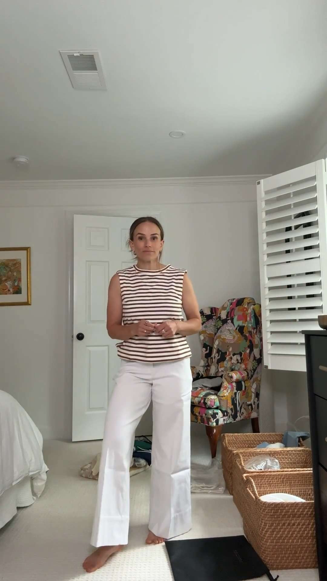 These spanx pants fit beautifully. They are a little thick for summer but if you work in an office and you're in AC all day, they would be perfect.

#LTKOver40 #LTKPetite #LTKWorkwear