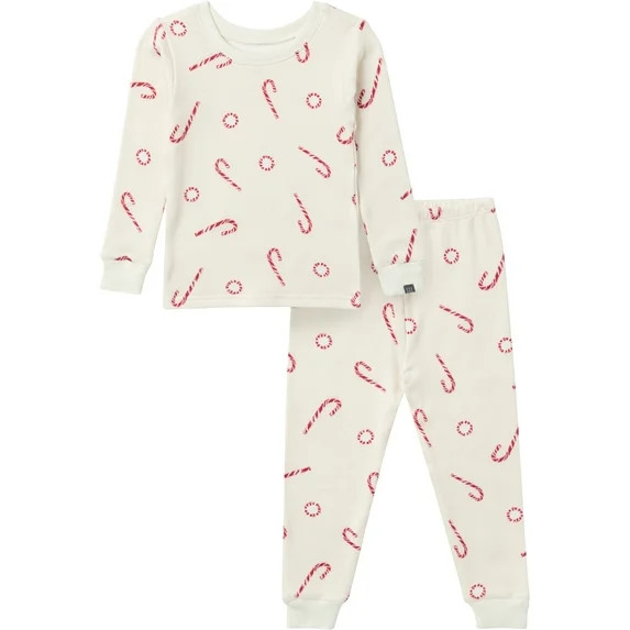 Modern Moments by Gerber Gender Neutral Tight Fitting Christmas Pajama Set, 2-Piece, Sizes 12 Mon... | Walmart (US)