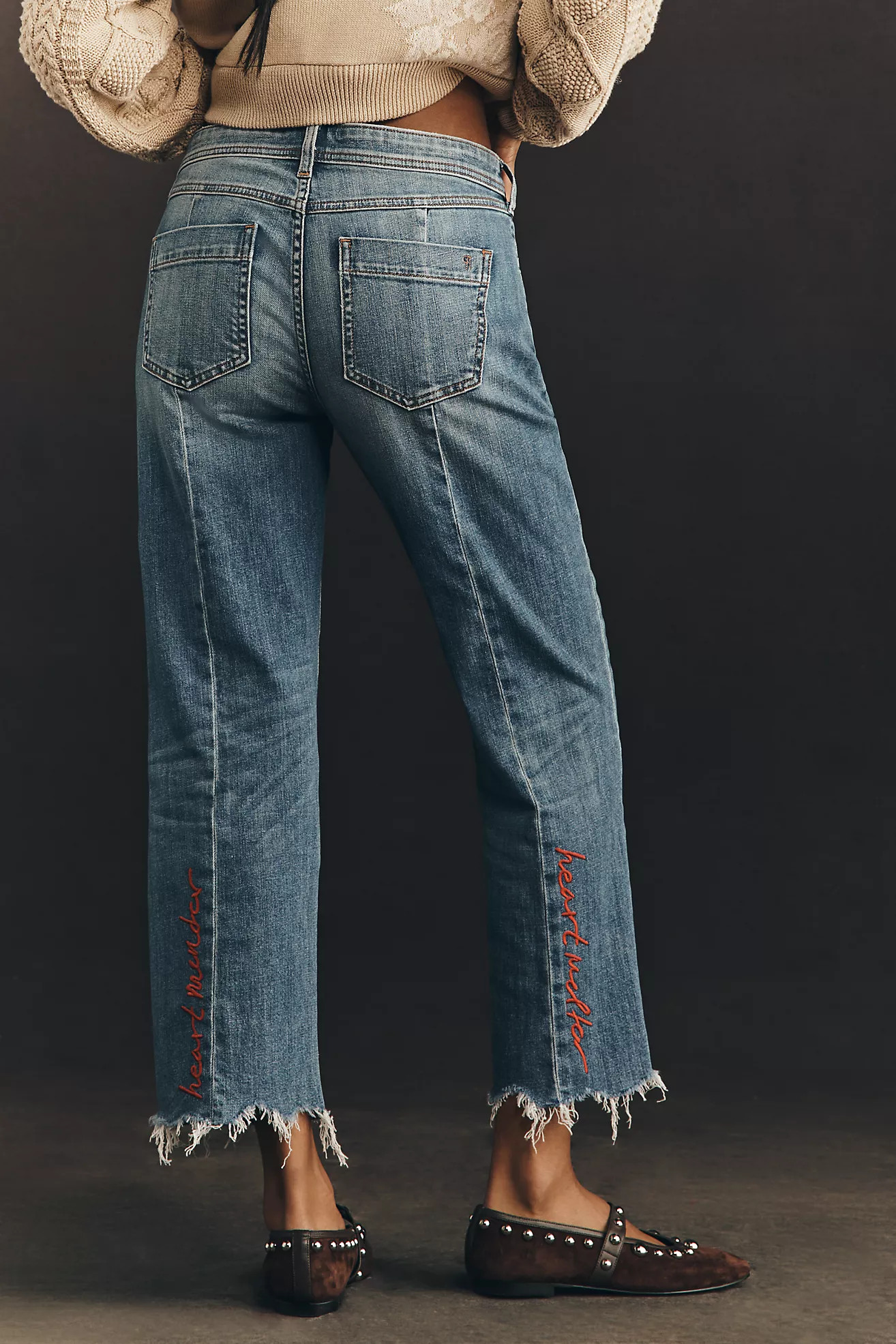 Pilcro Low-Rise Relaxed Straight Jeans | Anthropologie (US)