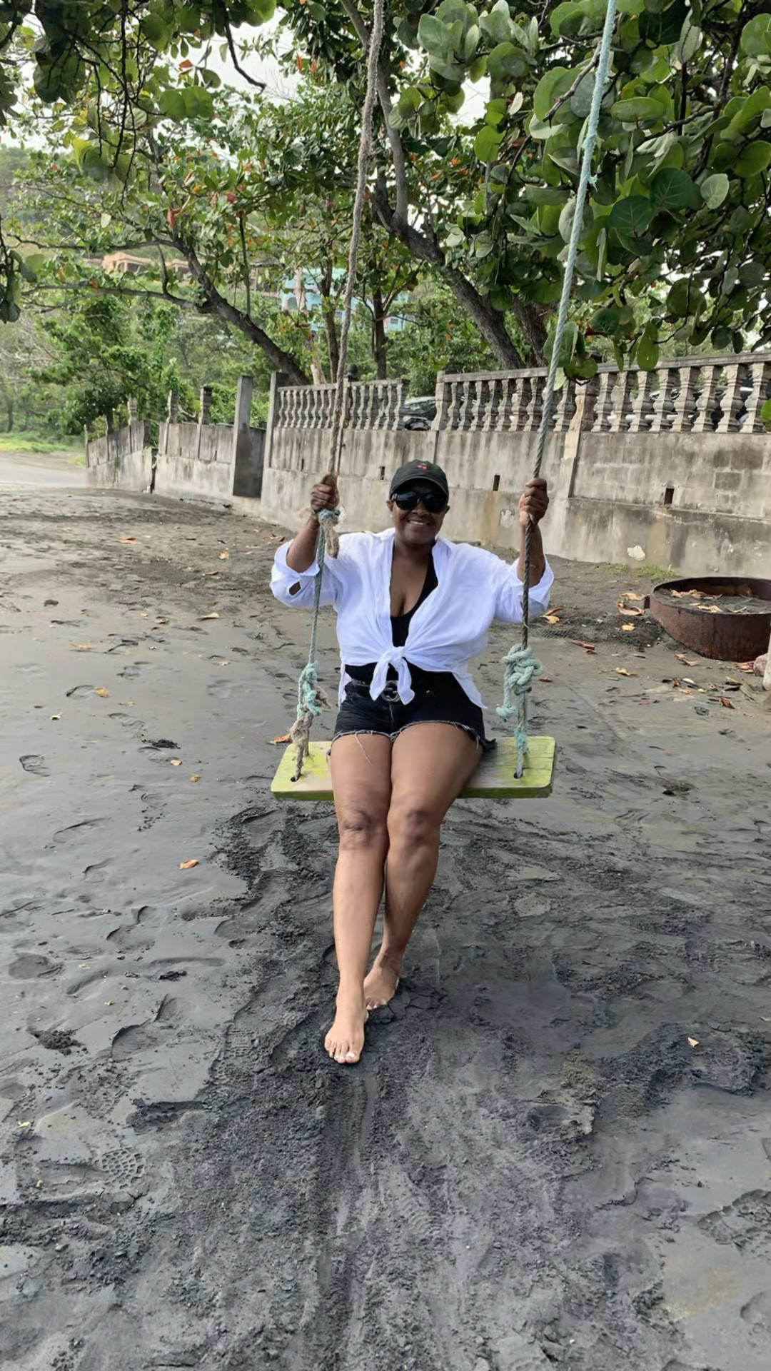 Sometimes, the best thing you can do is just sit on a swing and let the world be. 🌊✨

Swinging on a black sand beach in St. Vincent, embracing the moment. 

#LTKTravel #LTKStyleTip #LTKOver40